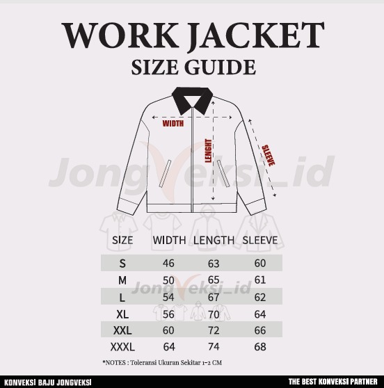 size work jacket jonveksi